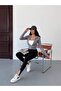 Women's Clothing Zipper Detail Finger Insert Long Sleeve Mock Neck Short Sweatshirt - 7