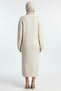 Women's Crew Neck Low Sleeve Long Sleeve Knitwear Dress Shift Mold Hair Braid Patterned Maxi Size - 6