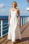 Women's Thin Strap Heart Neckline A-Line Woven Maxi Dress Functional