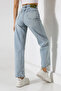 High Waist Straight Cut Light Blue Jeans - 6