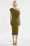 Women Asymmetrical Neckline Sleeveless Bodycon Midi Dress Functional Casual - 6