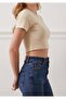Zenne Corded Fabric Crop Bodysuit - 4