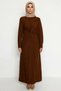 Women Shirt Collar Standard Sleeve Maxi Dress Functional Durable Quality Comfortable Aesthetic - 5