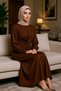 Women Shirt Collar Standard Sleeve Maxi Dress Functional Durable Quality Comfortable Aesthetic - 4