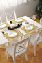 Optica Modern Geometric Patterned 2-Piece American Service Set Yellow-White