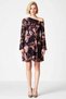 Women's Plus Size Crew Neck Standard Sleeve Tulle Knitted Dress Floral Pattern Functional Stylish - 5