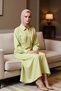 Women Shirt Dress Shirt Collar Batwing Sleeve Plain Pattern Maxi Length Woven Fabric Functional Stylish - 4
