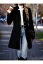 Women's Stylish Cashmere Jacket with Court Collar and Front Buttons - 2