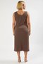 Women's V-Neck Sleeveless A-Line Midi Knitted Dress Functional Durable Quality Comfortable Modern - 6