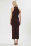 Women's Halter Neck Sleeveless Bodycon Fit Maxi Knitted Dress Functional Durable Quality Stylish - 6
