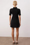Women's Mock Neck Short Sleeve Skater Fit Mini Knitted Dress Functional Durable Quality Comfortable - 6