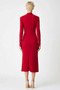 Women's Mock Neck Long Sleeve Standard Sleeve Bodycon Fit Knitted Midi Dress Functional Durable Stylish - 6