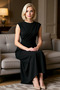 Women's Crew Neck Sleeveless Knitted Mold Bodycon Maxi Dress Functional Durable Quality Stylish - 4
