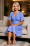 Women's V-Neck Angel Sleeve Midi Shirt Dress Floral Pattern Functional Durable Stylish - 4