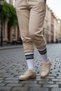 4 Pairs Men Women White Black Striped Long Tennis Socks Cotton Unisex Long Sports Socks - 8