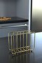 Gold Swan Napkin Holder, Cage Napkin Holder, Nihale Gold 3-Piece Kitchen Presentation Set - 5