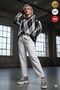 Women's Black Gray Slit Diamond Pattern S-M-L Size Compatible Oversized Long Tunic Knitwear Sweater - 2
