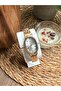 Oval Gold Inside White-Gold Women's Wristwatch - 4