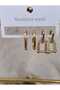 Gold Stylishly Designed Steel Multi Earrings - 4
