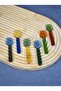 6-Piece Colorful Glass Ice Cream Spoon Presentation Dessert Spoon