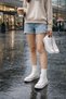 Daily Comfortable High Top Linen Women's Sneaker Sports Shoes - 6