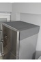 Duck Fabric Refrigerator Cover Liquid and Stain Resistant Functional Cover Anthracite Gray - 7