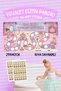 Educational and Fun Ballerina Toilet Training Sticker Board for Children 29X40Cm