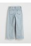 Wideleg Girl's Jean Trousers - 2