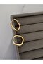 Special Series Mini Stone Detail Square Xp Gold Earrings - 4