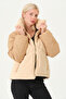 Women's Coat Plush Detailed Double Fabric Women's Coat - 6