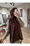 شال جاكار بنمط الموجة الإيطالية - بني - 2