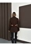 Women's Belt Detailed Blazer Jacket Shoulder Pad Piece and Lined New Season Stylish Outerwear - 4