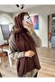 شال جاكار بنمط الموجة الإيطالية - بني - 3