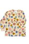 Flower Patterned 100% Cotton Single Jersey Fabric Long Sleeve Girls' Pajama Set - 4