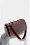 Ezzybliss Women's Burgundy Stone Stylish Design Chain Handbag with Shoulder Strap - 3