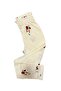 White Blouse Collar with Flower Pattern 100% Cotton Single Jersey Fabric Girls' Pajama Set - 5