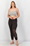 Women Graphic Print Pyjama Pants, Black and Orange - 2