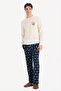 Tom & Jerry Pajama Set Regular Fit Long Sleeve Top Long Bottom G3082Ax25Wn