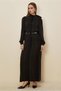 Belted Scarf Detail Dress 46105