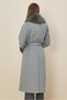 Coat with Belt and Fur Detail 90613 - 4