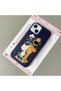 iPhone 13/14 Compatible Blue Leather Texture Silicone Protects Camera Shock-Absorbing Case Cartoon - 3
