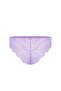 Anna 2736 Lace Low-Cut Bra and Panty Set - Unpadded Lilac - 6