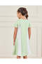 Girls Green Cut And Sew Interlock Dress - 3