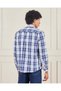 Men Checkered Blue Formal Shirt - 3