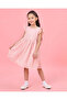 Girls Pink Embroidered Dress - 2