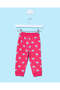 Infant Girls Pink Heart Print Active Pants - 4