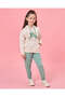 Girls Pink Hooded Print Jog Set (2 Piece)