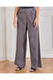 Women Charcoal Plain Wide Leg Trousers