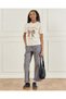Senior Girls Cream Jacquard Top With Print - 2