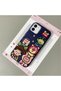 iPhone 12/12 Pro Compatible Blue Leather Texture Silicone Protects Camera Shock-Absorbing Case Cartoon - 2